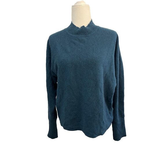 Apt. 9 Teal Mock neck Cashmere Sweater - Picture 1 of 14